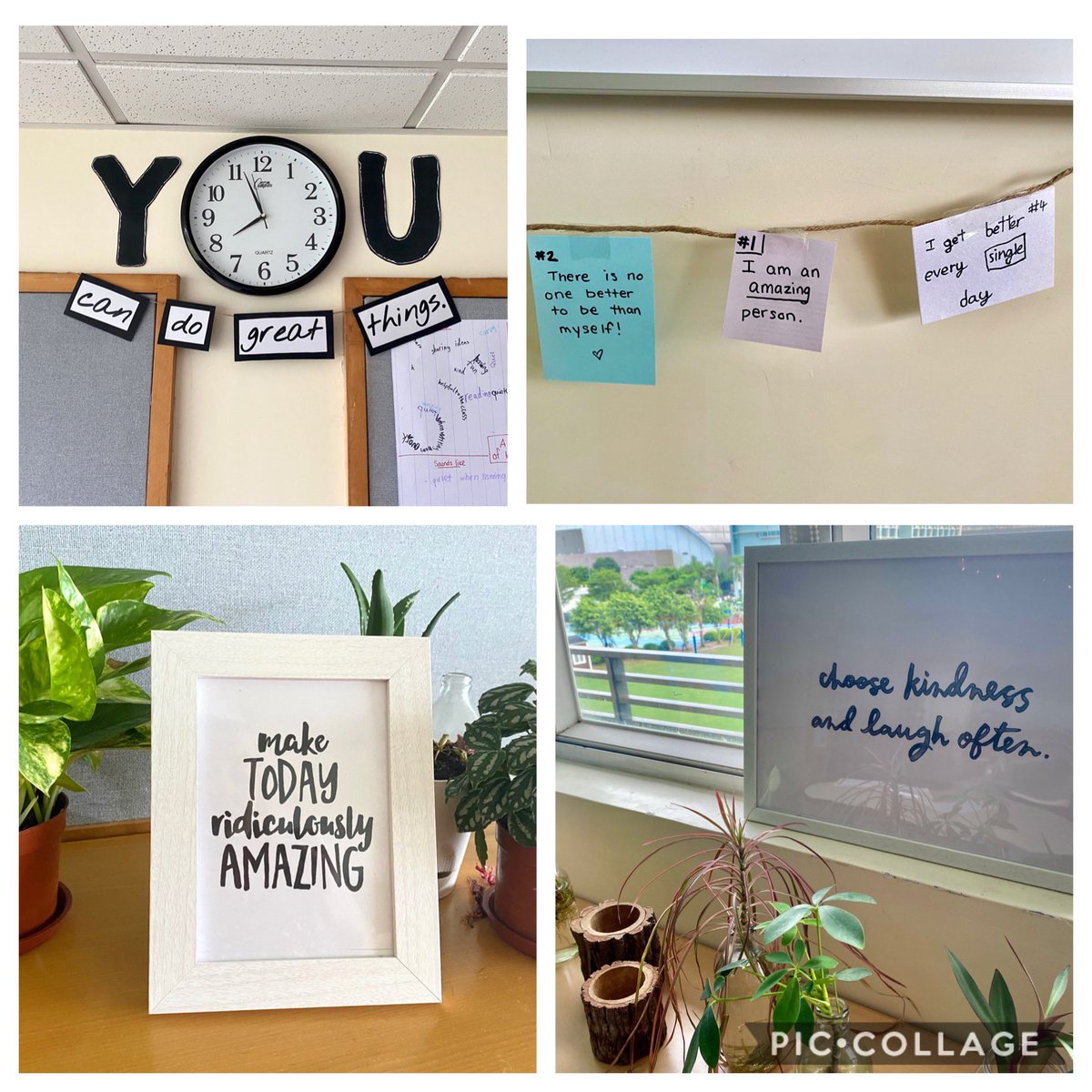 Starting the school year off by finding ways to incorporate positive messages around the classroom and getting students involved in creating positive affirmations each morning! #movingforwardtogether #TISmacao #GrowthMindset #BackToSchool2020