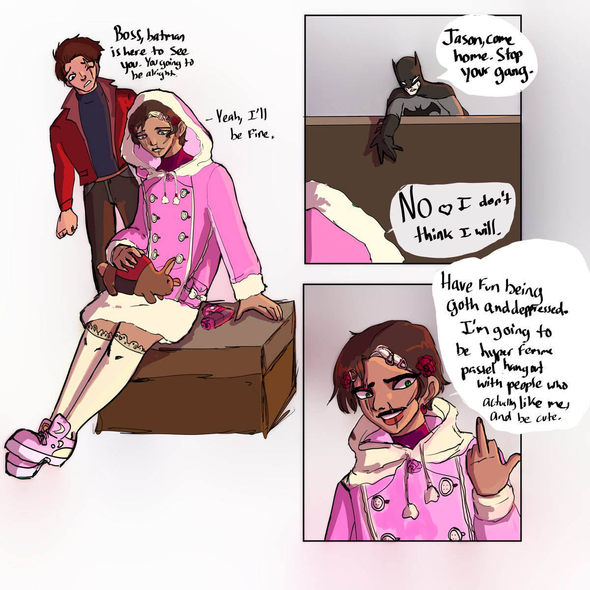 deedeevertigo's tweet photo. More Pink hood Jason.
#Jasontodd #Pinkhood #redhood #Rhato #Dccomics #Batman https://t.co/TuNbftjJ7N