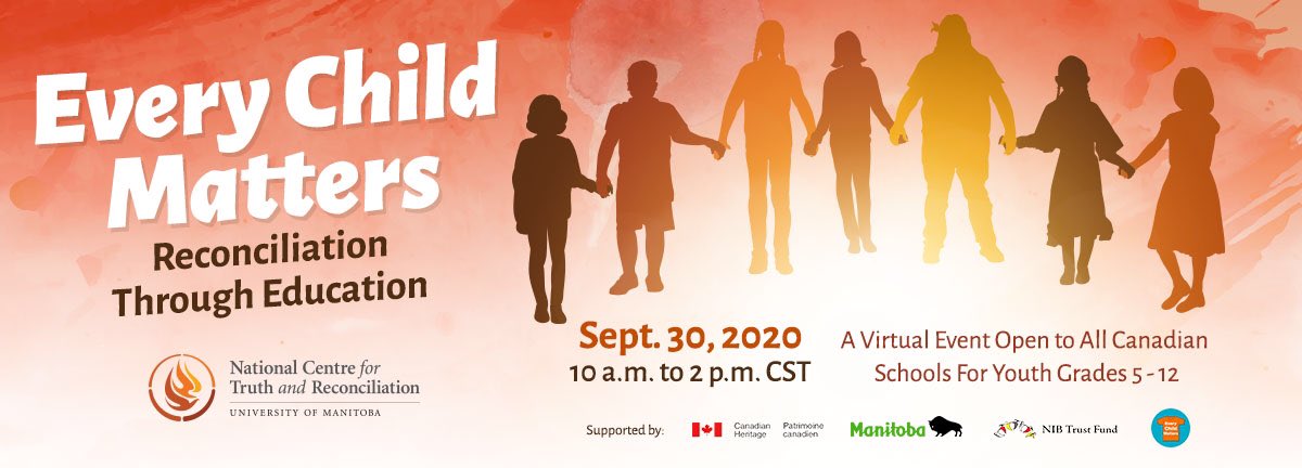 Teachers... #OrangeShirtDay Virtual event for grades 5-12 provides an opportunity to learn first hand from Residential School Survivors, Elders, Knowledge Keepers, artists and leaders from nations and cultures across the country. Info here education.nctr.ca