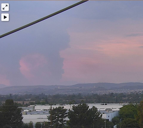 A view of the  #BobcatFire from Anaheim: