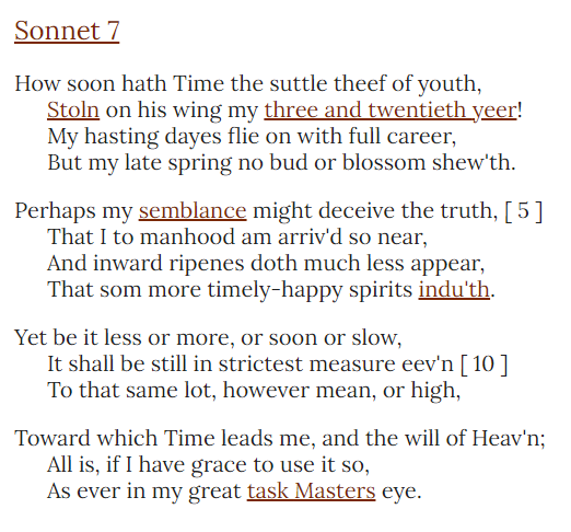 That is why it's best to read Biden's career to Milton's Sonnet VII, written upon his turning 24, declaring his ambition, frustrated it hasn't already happened yet, unaware of all it will take to get there, yet keeping faith it'll happen when it happens, whenever that may be.