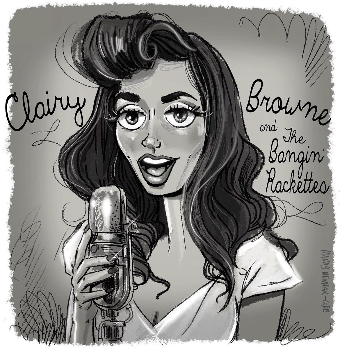 lefffffty's tweet photo. old illo of #ClairyBrowneandTheBanginRackettes drawn for #SessionsfromtheBox // #DougFirLounge in #Portland :) #RandB from #Australia #drawing #illustration https://t.co/CaxshthjlD