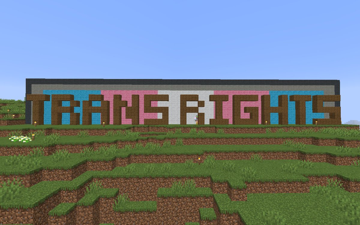 I TOTALLY FORGOT TO POST THESE,,,, fun stuff from the realm!! Gay rights and Trans rights signs!!! ((zoom in on the middle of the trans rights sign for a surprise))