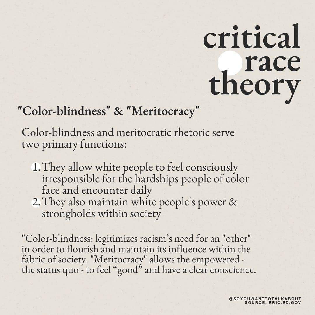 A quick snapshot on Critical Race Theory in case you've got an itch to defy the White House by discussing it. What could the current admin have to fear here, I wonder?