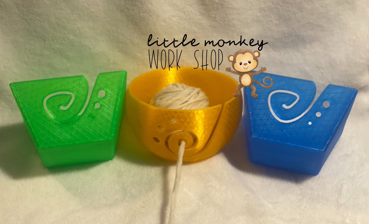 fourmonkeys4me's tweet photo. What do we think? Should we print up some more? What colours would you love to see? #yarnbowl #yarn #crochet #knitting #crafts #lndon #elgincounty #3dprinting #smallbusiness #littlemonkeyworkshop https://t.co/RZuth4keRJ