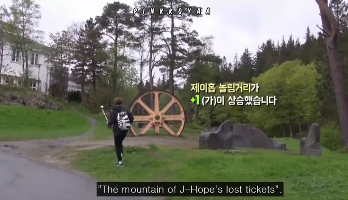 When hoseok lost his tickets in bv1 and jin was teasing him
