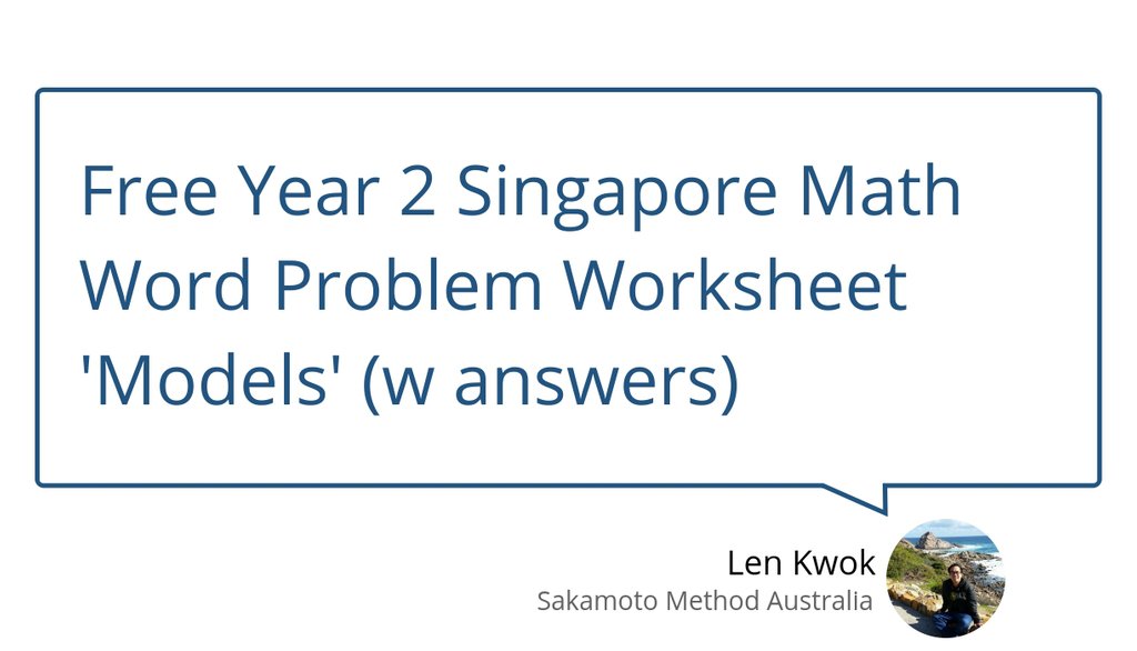 creativmathacdy's tweet photo. Free Year 2 Singapore Math Word Problem  Worksheet 'Models' (w answers)
https://t.co/xBwM1BahUj

#matheducation #homeschooling #singaporemath #wordproblem https://t.co/xqRiG4sVV9