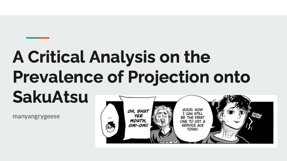 Alright kids you asked for it so here it is. A Critical Analysis on the Prevalence of SakuAtsu Projection - A Thread  #sakuatsu
