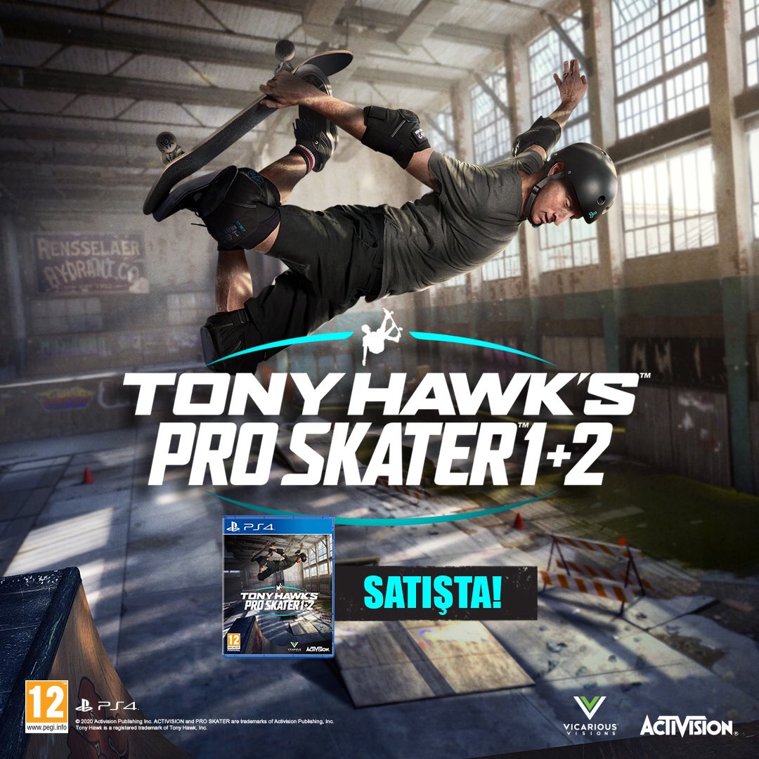 aralgame's tweet photo. Tony Hawk's Pro Skater 1+2 şimdi satışta! https://t.co/MYfpj6s6j6 da... https://t.co/1jveZpi8nW