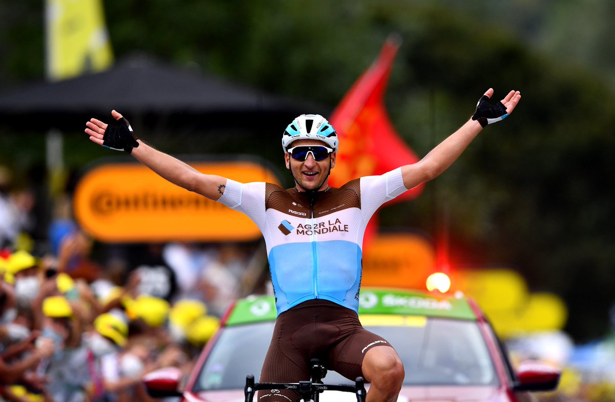 decathloncmacgm's tweet photo. 🇫🇷 - @LeTour 

🏆 1x Victoire d'étape
⚪🔴 7x jours avec le maillot à pois 
💐 2x Prix de la Combativité
📊 4ème du général

La première semaine s'est bien déroulée pour l'équipe. Il faut rester concentré pour les prochaines étapes.

#allezALM - #TDF2020 © Getty Images https://t.co/zWr0uG26sU