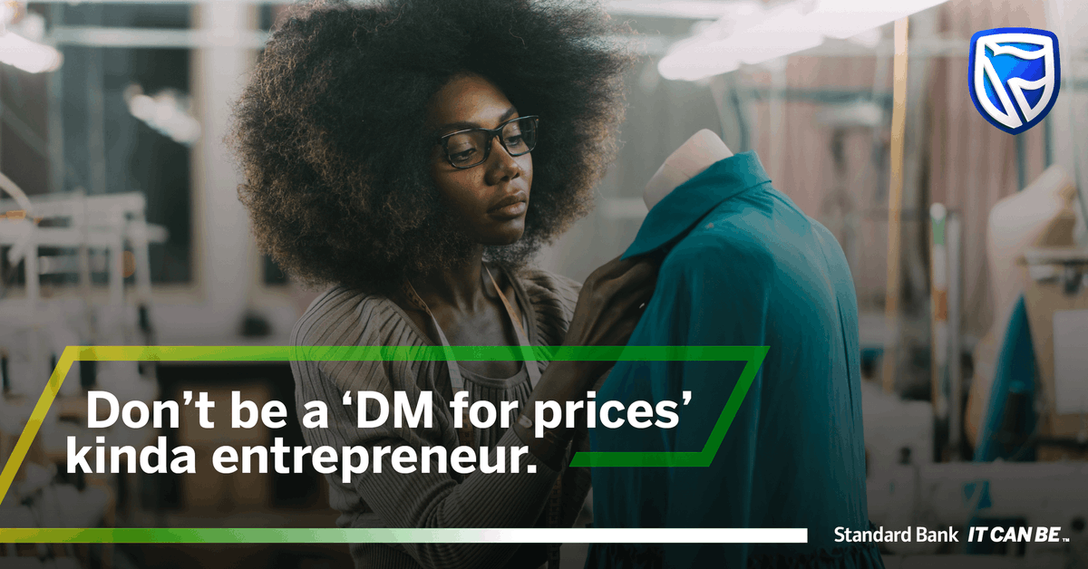 SB_BusinessZA's tweet photo. No one likes abo ‘DM for prices’, so why not build your own branded online store with #SimplyBlu? You don’t even need coding or design skills! Get started today and join the many South African entrepreneurs we’ve empowered: https://t.co/04d9AMTGQn #ItCanBe https://t.co/Uo627Fdign