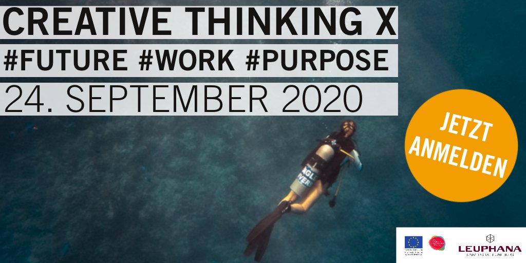 uni_kooperation's tweet photo. Du möchtest Teil der #CTX2020 sein? Melde dich jetzt an unter https://t.co/n31GTQpNkf.
Die Anmeldung ist kostenlos, aber unbedingt notwendig.
#CTX2020 #future #work #purpose #Lüneburg #Leuphana https://t.co/JfRiJ2Tjzx