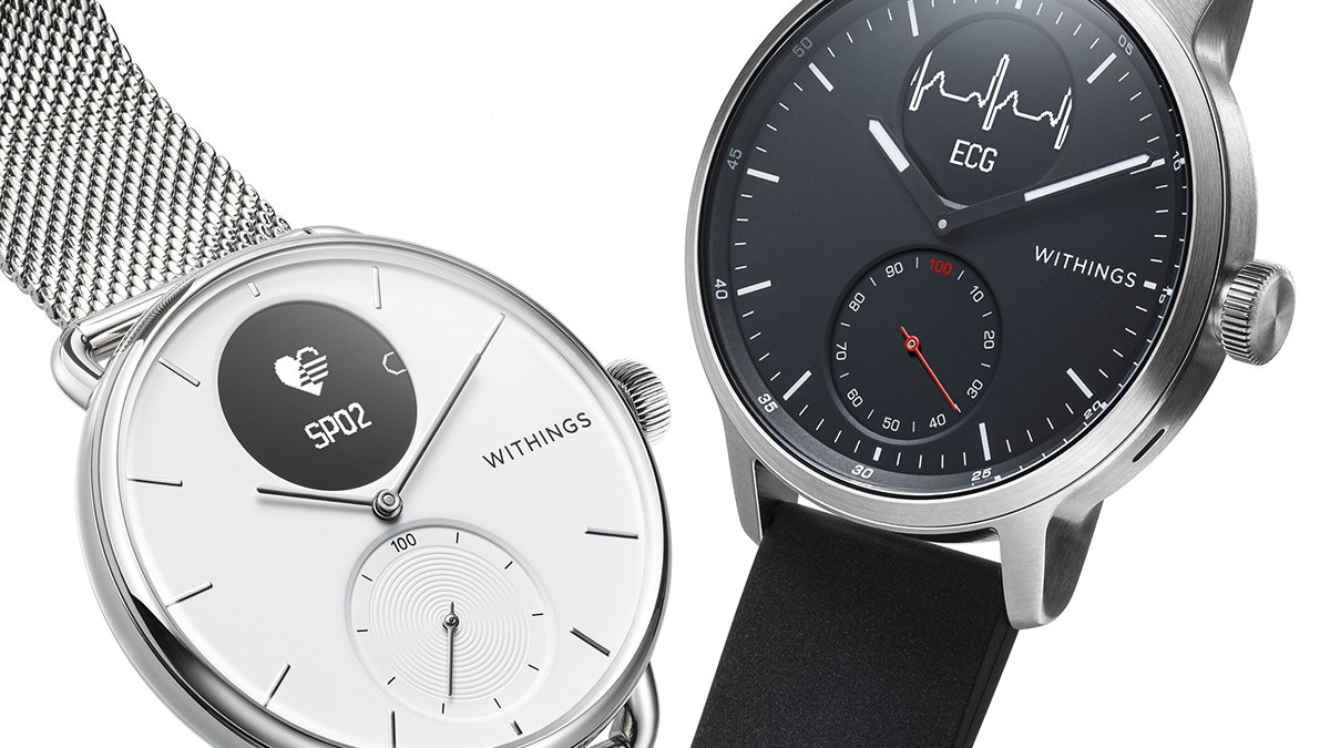 ScanWatch est disponible dès aujourd’hui : bit.ly/2ZbNJOm

Notre montre santé la plus avancée jamais conçue avec ECG et oxymètre de grade médical, sans compromis sur une autonomie exceptionnelle allant jusqu'à 30 jours.

Compatible iOS &amp; Android.