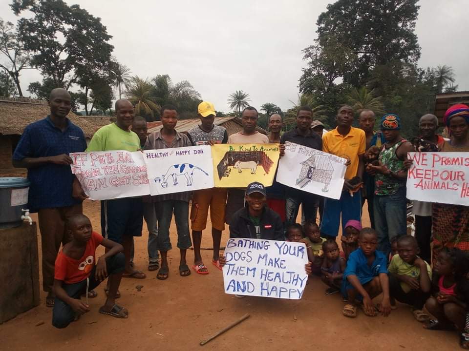 LiberiaAnimal's tweet photo. LAWCS continues to organize people centered #education program where the people have the opportunity to reflect on the plight of #animals, the benefits of protecting animals and how to co-exist with animals.
#HumaneEdcation  #KindnessToAnimals  #AnimalsMatter #OneWelfare https://t.co/Bbk7fvZJ7A