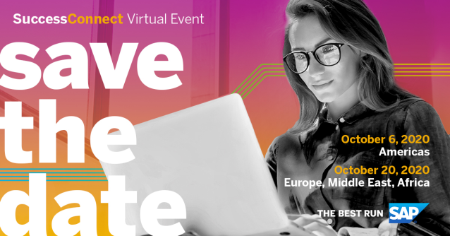 Mark your calendar now for the #SuccessConnect 2020 Virtual Event in October. Get ready to win with everyday employee experiences #HXM #HR bit.ly/3jTWp3M