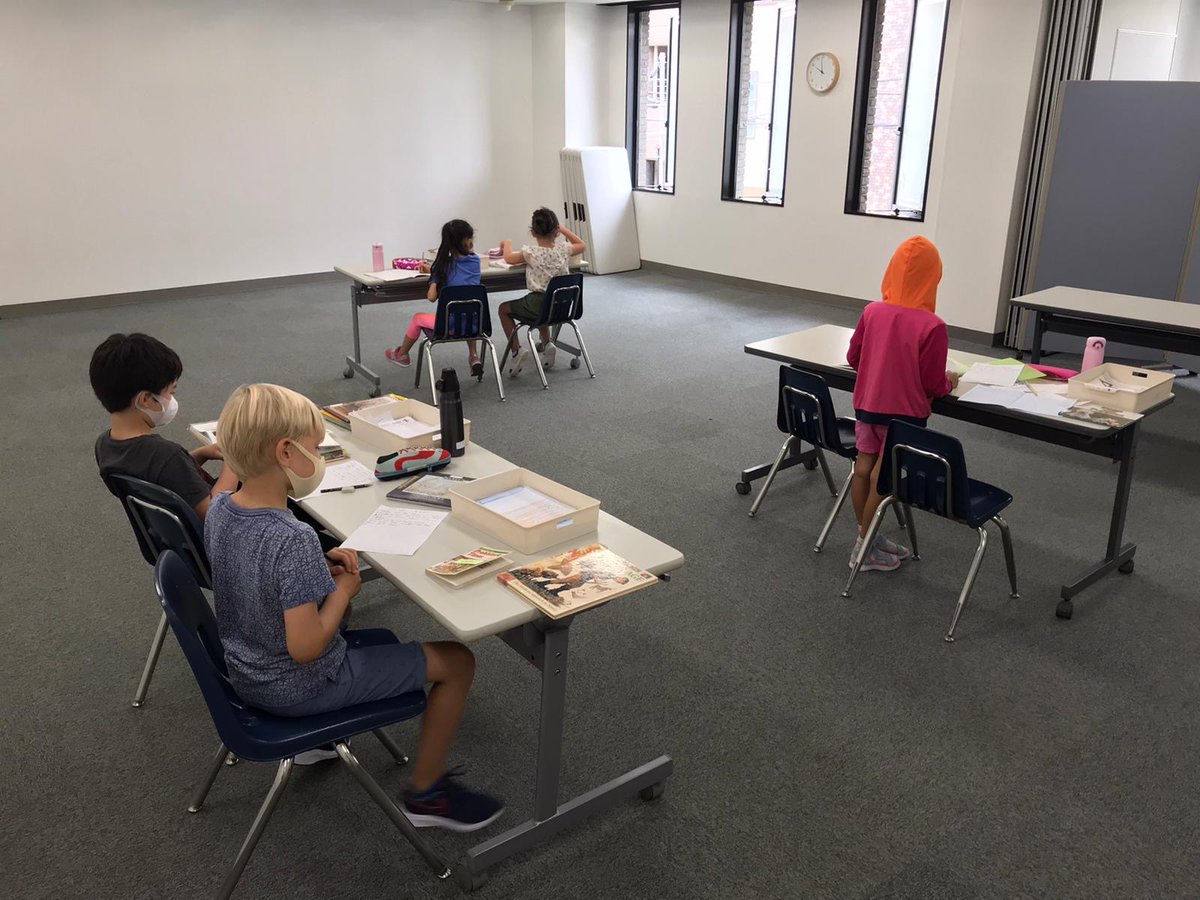 MontessoriTokyo's tweet photo. Back to school, and making great use of all available spaces #WeAreMST #MSTresponsibility #MSTteamwork #MSTrespect https://t.co/TDhT8506OI
