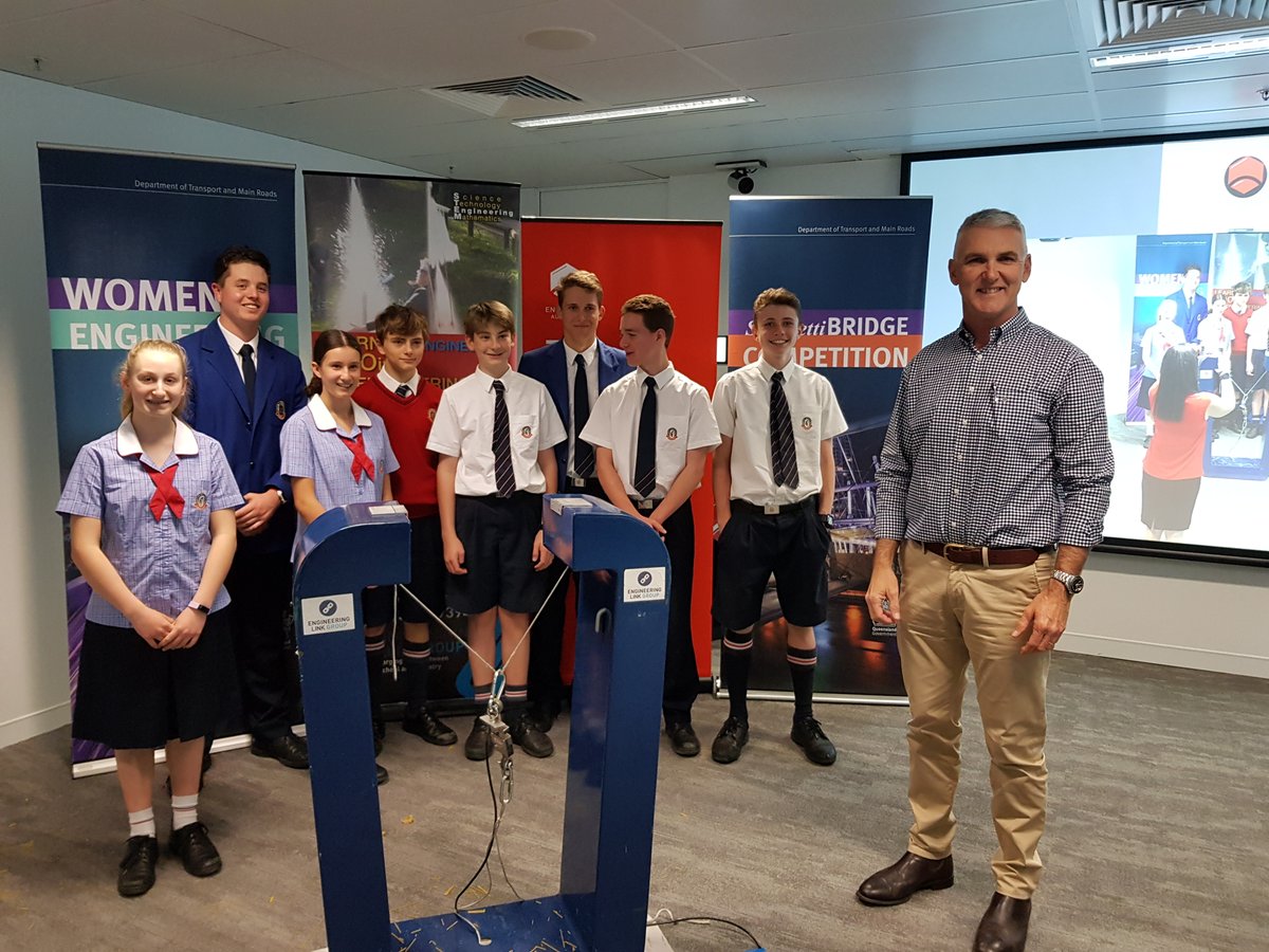 EngAustraliaQLD's tweet image. #Futureengineers were in the building today!  Testing of the Spaghetti Bridge Competition took place with some excited students and some great design.  Well done to all.
@TMRQld #TheEngineeringLinkGroup @englink_greg #diversityinengineering #engineering
#engineers #STEM