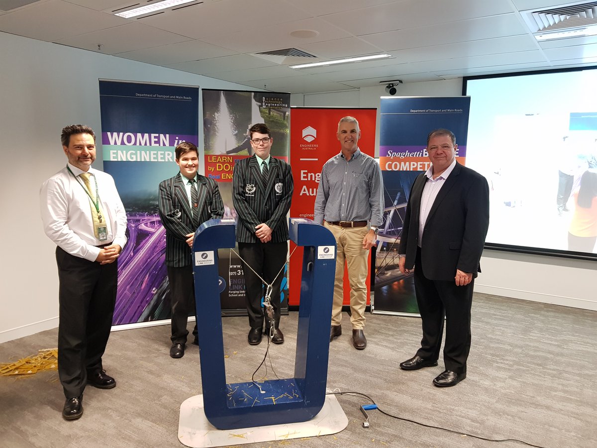 EngAustraliaQLD's tweet image. #Futureengineers were in the building today!  Testing of the Spaghetti Bridge Competition took place with some excited students and some great design.  Well done to all.
@TMRQld #TheEngineeringLinkGroup @englink_greg #diversityinengineering #engineering
#engineers #STEM