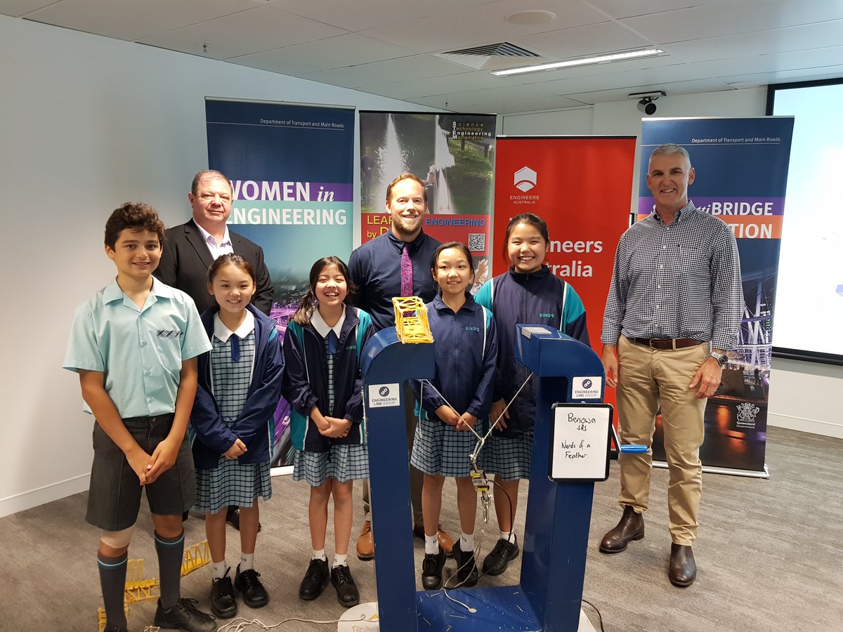 EngAustraliaQLD's tweet image. #Futureengineers were in the building today!  Testing of the Spaghetti Bridge Competition took place with some excited students and some great design.  Well done to all.
@TMRQld #TheEngineeringLinkGroup @englink_greg #diversityinengineering #engineering
#engineers #STEM