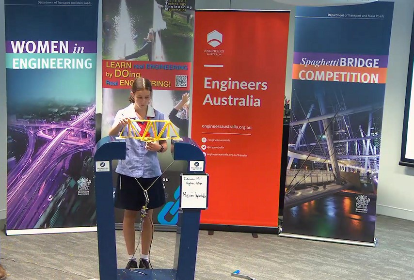 EngAustraliaQLD's tweet image. #Futureengineers were in the building today!  Testing of the Spaghetti Bridge Competition took place with some excited students and some great design.  Well done to all.
@TMRQld #TheEngineeringLinkGroup @englink_greg #diversityinengineering #engineering
#engineers #STEM
