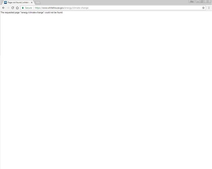 VideoWord's tweet photo. made me remember that minutes after tr*mp was sworn in, one of the first things his team did was take down the White House climate change web page (12:42pm, 01/20/17) https://t.co/CdbcMt97ok