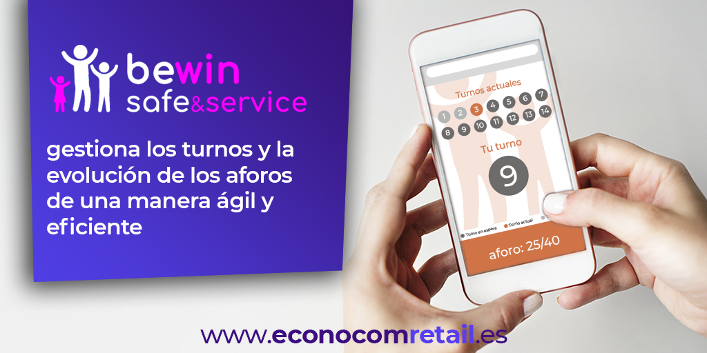 econocomretail's tweet photo. Con #BewinSafeandService gestiona los datos y estadísticas de tu negocio en tiempo real, al mismo tiempo que comunicas mensajes adicionales que optimicen las distancias de seguridad y puedan dirigir a tus clientes a las zonas de caja.

Más info ➡ https://t.co/HQOyIfv26v https://t.co/fo8lb77B4h