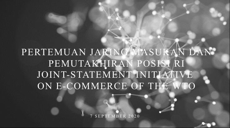 F_Ruddyard's tweet photo. Ekonomi digital sangat penting bagi perekonomian nasional. Kita semua perlu mengawal perundingan “Joint Statement Initiative on E-Commerce” di WTO agar hasilnya dapat mendukung pengembangan ekonomi digital Indonesia yang turut membantu jutaan UMKM memperluas cakupan pasar mereka https://t.co/4zZfmqYPC9