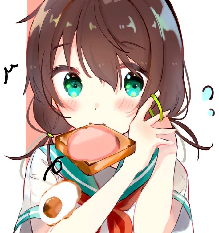 nneko41's tweet photo. いっけな～い遅刻遅刻！🍳💭 https://t.co/O8eiIA7x03