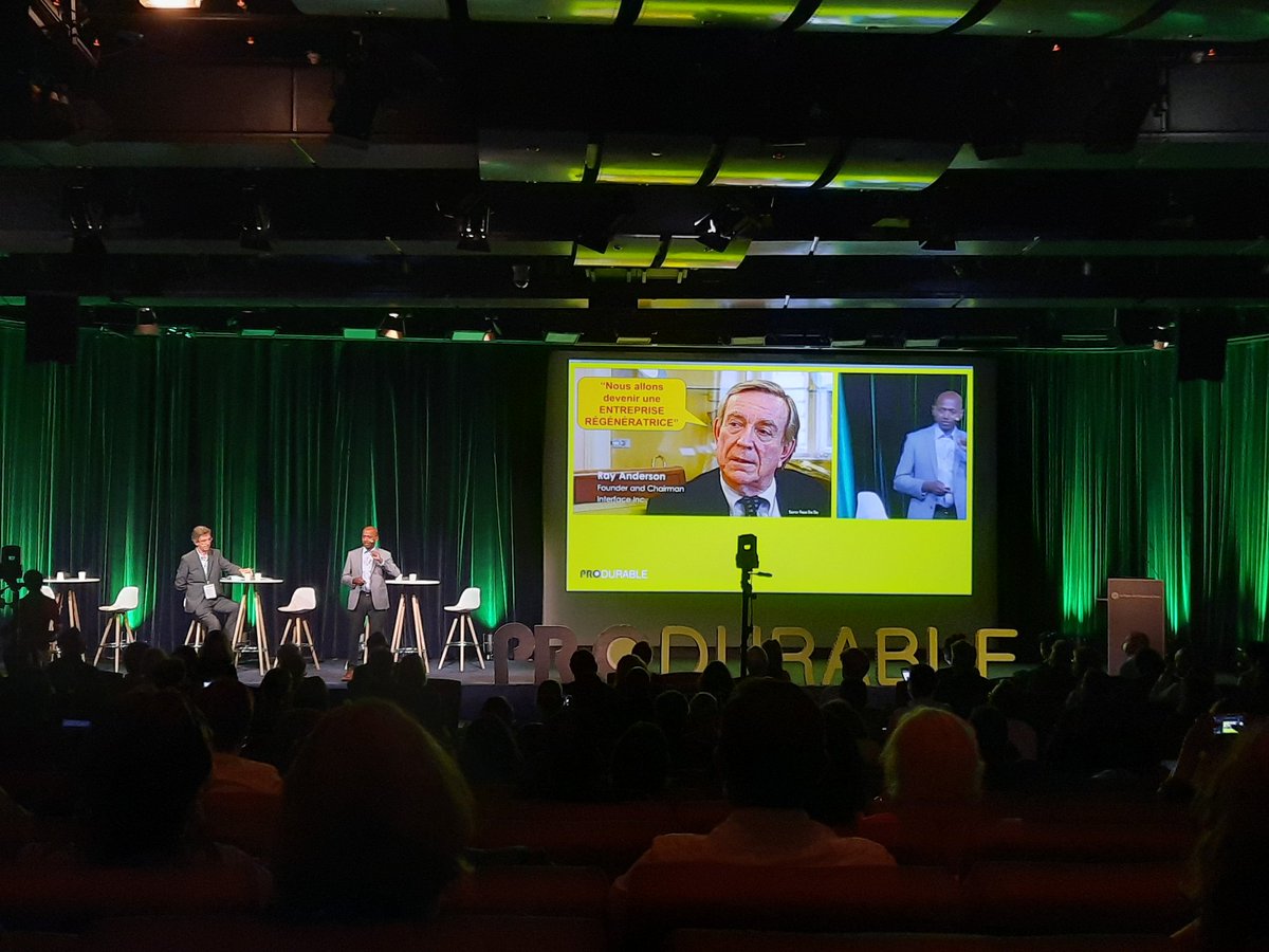 MorganeGf's tweet photo. Salon @PRODURABLE inauguré par @NaviRadjou qui cite le PDG visionnaire d'interface "un jour les pdg pourraient finir en prison pour avoir volé l'avenir des enfants" du fait de modèle non durables. Ou comment évoluer nécessairement faire une entreprise régénératrice https://t.co/5esOFmmYUo
