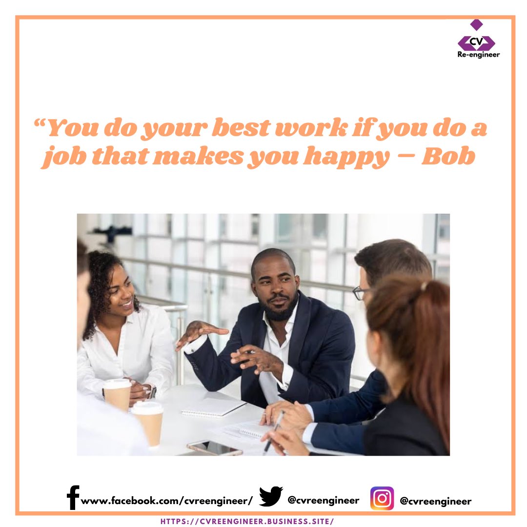 cvreengineer's tweet photo. | Monday Motivation
You do your best work, give your 100% if you’re doing a job you love and makes you happy!
This week; be intentional and productive in all you do!
Have a great week ahead 💕💕
.
.
#mondayvibes #gogetters #CVreengineer #wewrite #wereview https://t.co/JRYeoEt5W0