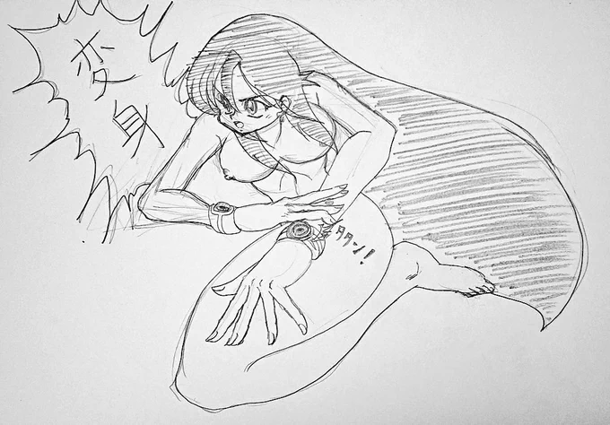 今日のお昼のお絵描き 