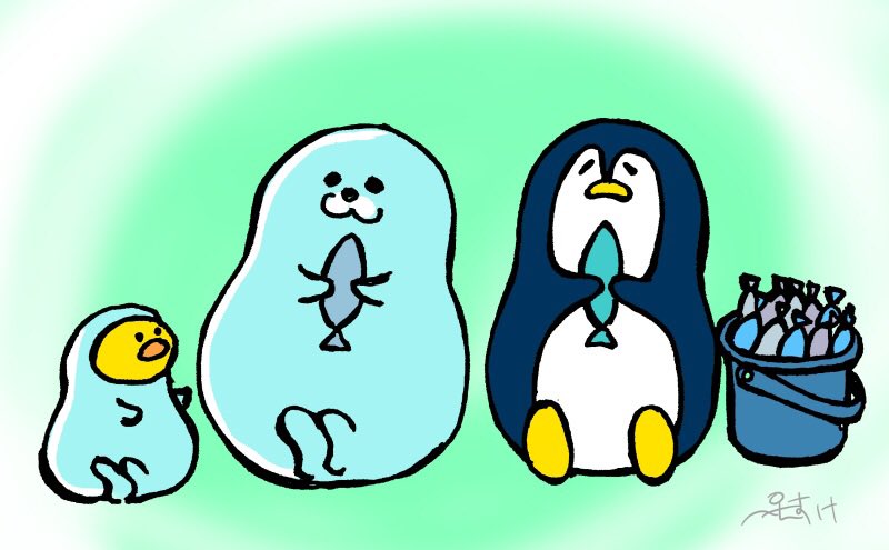 ぺんすけ ペンギンとひよこのボンボヤージュ 10日目 しいくいんさん Shiiikuin の元へ遊びにきたペンギンとひよこ みんなでオヤツパーティーの準備中に起きたツライ事 でも大丈夫 紙コップに似顔絵描いたよ 楽しいぬ