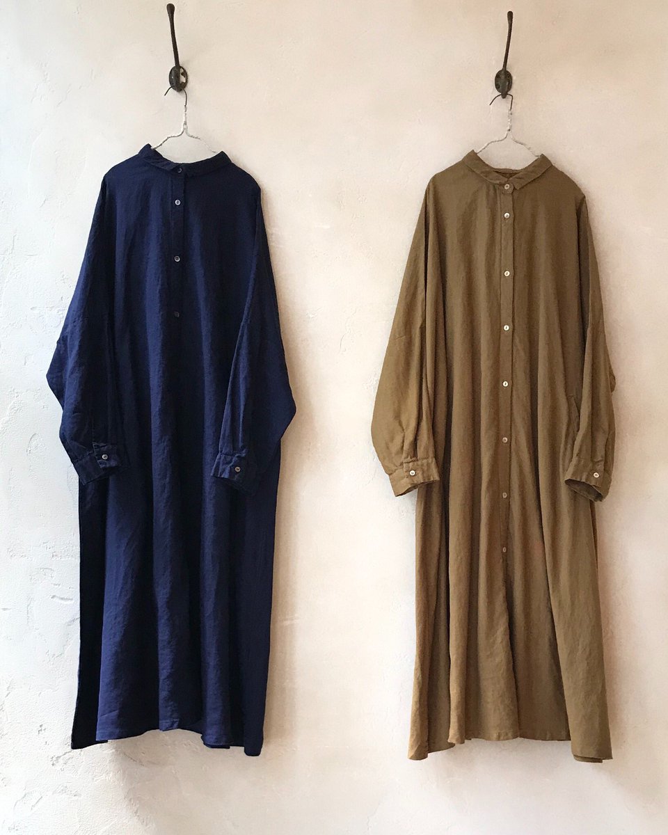 nest Robe ネストローブ リネンドルマンシャツワンピース