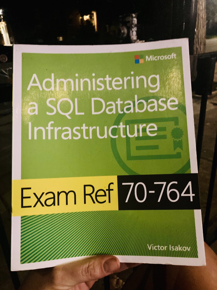 HaleyPurdum's tweet image. Finished the book!
#SQL70764
 #LetsGetCertified