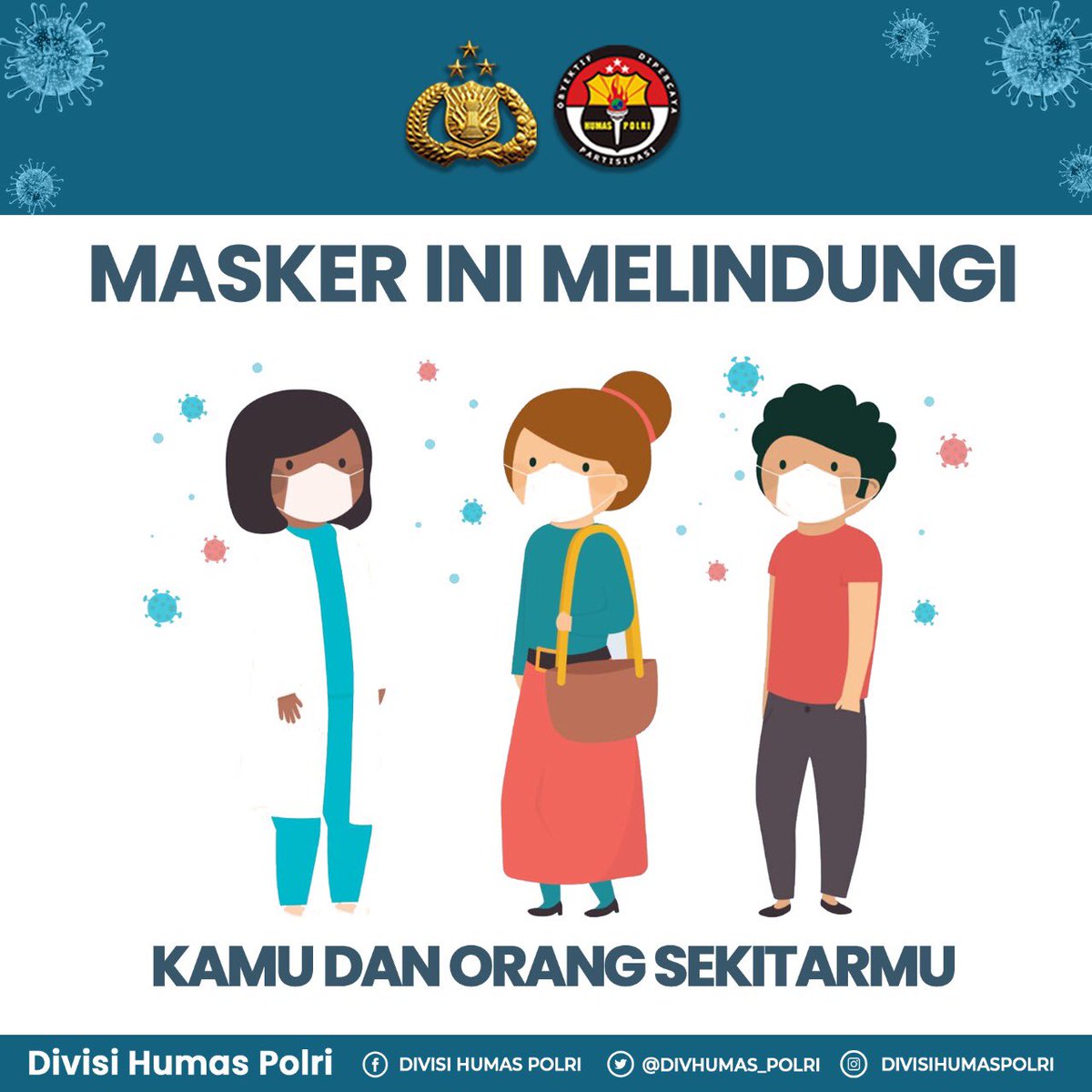 BIDHumas_SB's tweet photo. Masker Ini Melindungi Kamu dan Orang Sekitarmu #DisiplinLakukan3M https://t.co/PjaCm56hKm