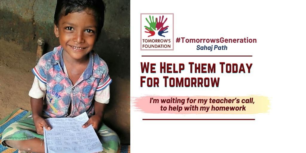 TF_India's tweet photo. Children have not been able to school, and enjoy normal classroom interactions.
#TomorrowsFoundation #SahajPath Project in the Birbhum #WestBengal - it has also been quite an adventure to get lessons on the mobile phone and experience the online support.
#TomorrowsGeneration https://t.co/E45Be8Wbd5