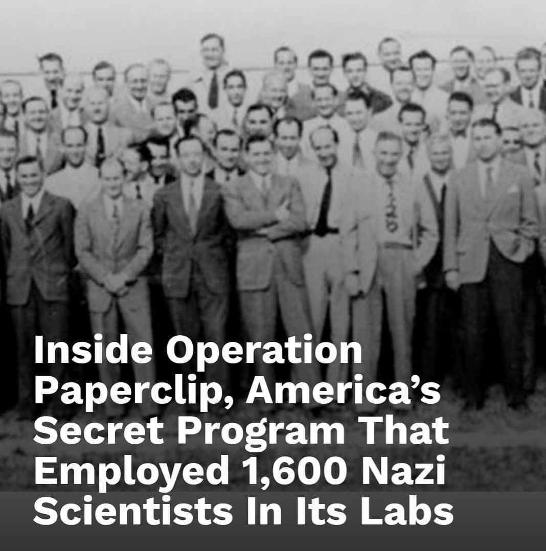 Inside Operation PAPERCLIP, America's Secret Program That Employed 1,600 Nazi Scientists In It's Labs - By Margaritoff #History #KnowledgeIsPower #TheMoreYouKnow #ONEV1
