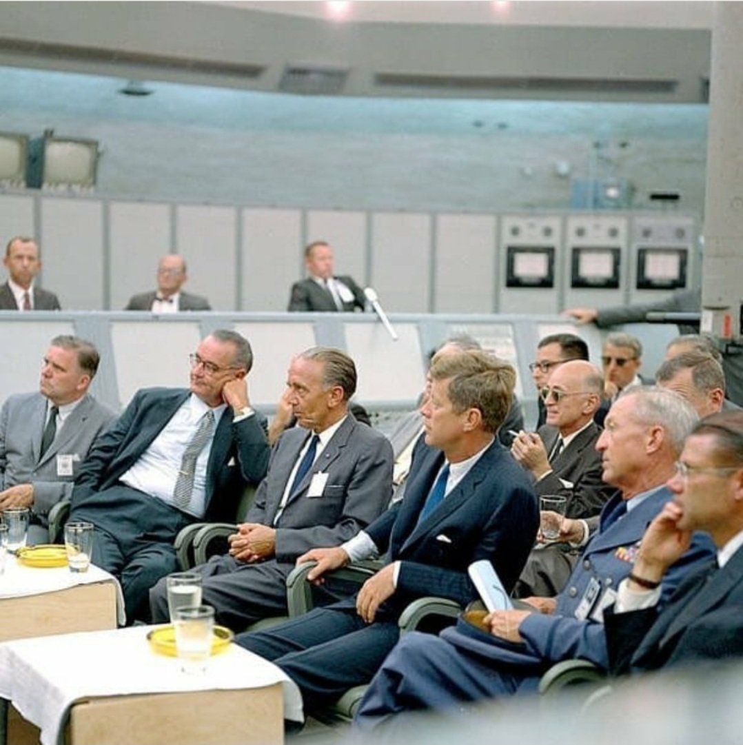 1st Pic: Kurt H. Debus, A Former V-2 Rocket Scientist Who Became A NASA Director, Between U.S. President John F Kennedy And U.S. Vice President Lyndon B.Johnson.