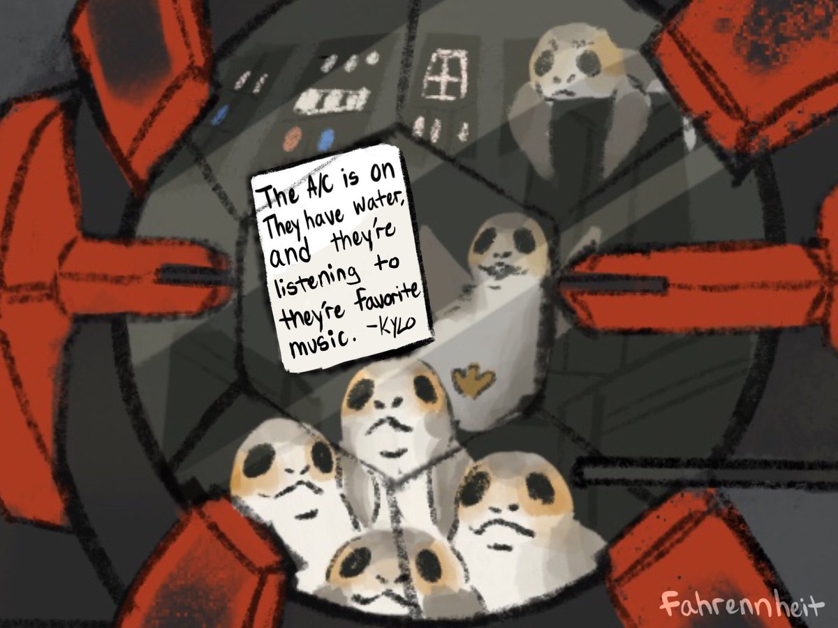 Fahrennheit's tweet photo. The porgs are okay, they’re just vibin’. https://t.co/J4OIIBoiV6