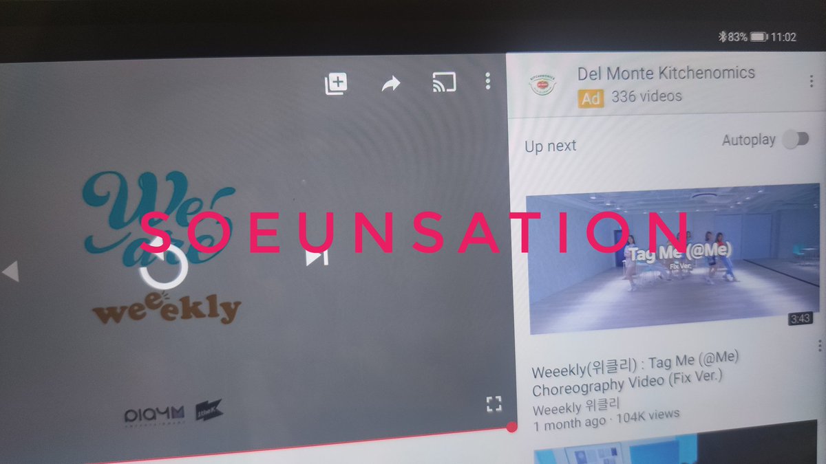 SoeunSation's tweet photo. @WeeeklyChart @_Weeekly #TagMeStreamingParty
#RoadToCB #WeAreStreaming
#Weeekly #위클리 @_Weeekly https://t.co/HJwO0VGpNr