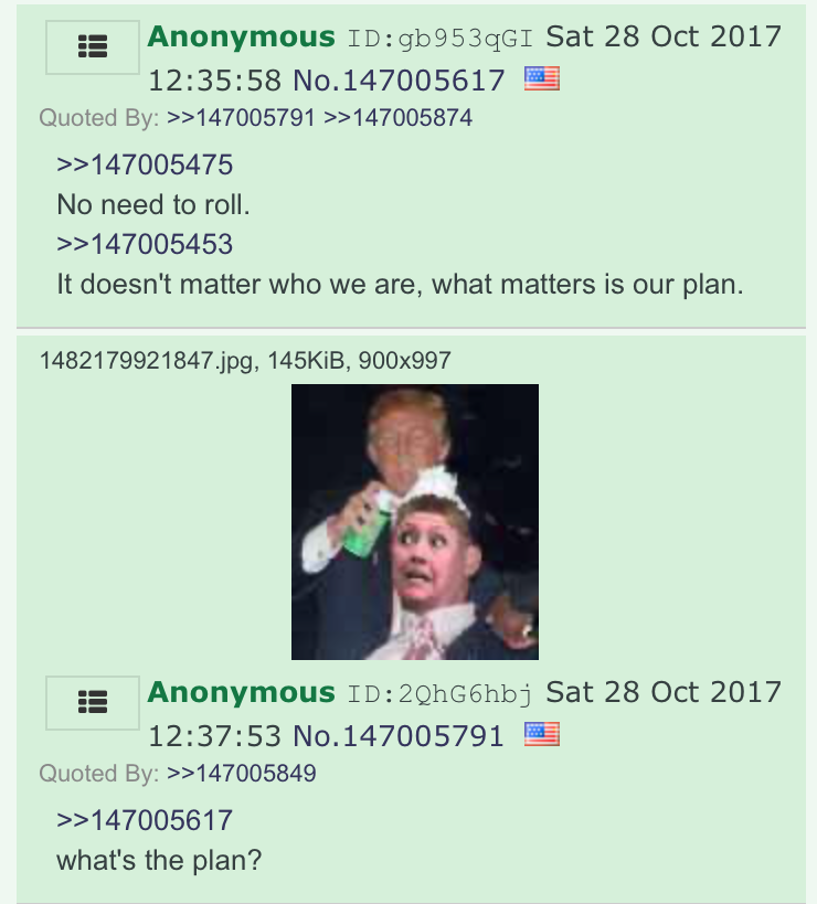 He tries to play it cool. Anons aren't buying.