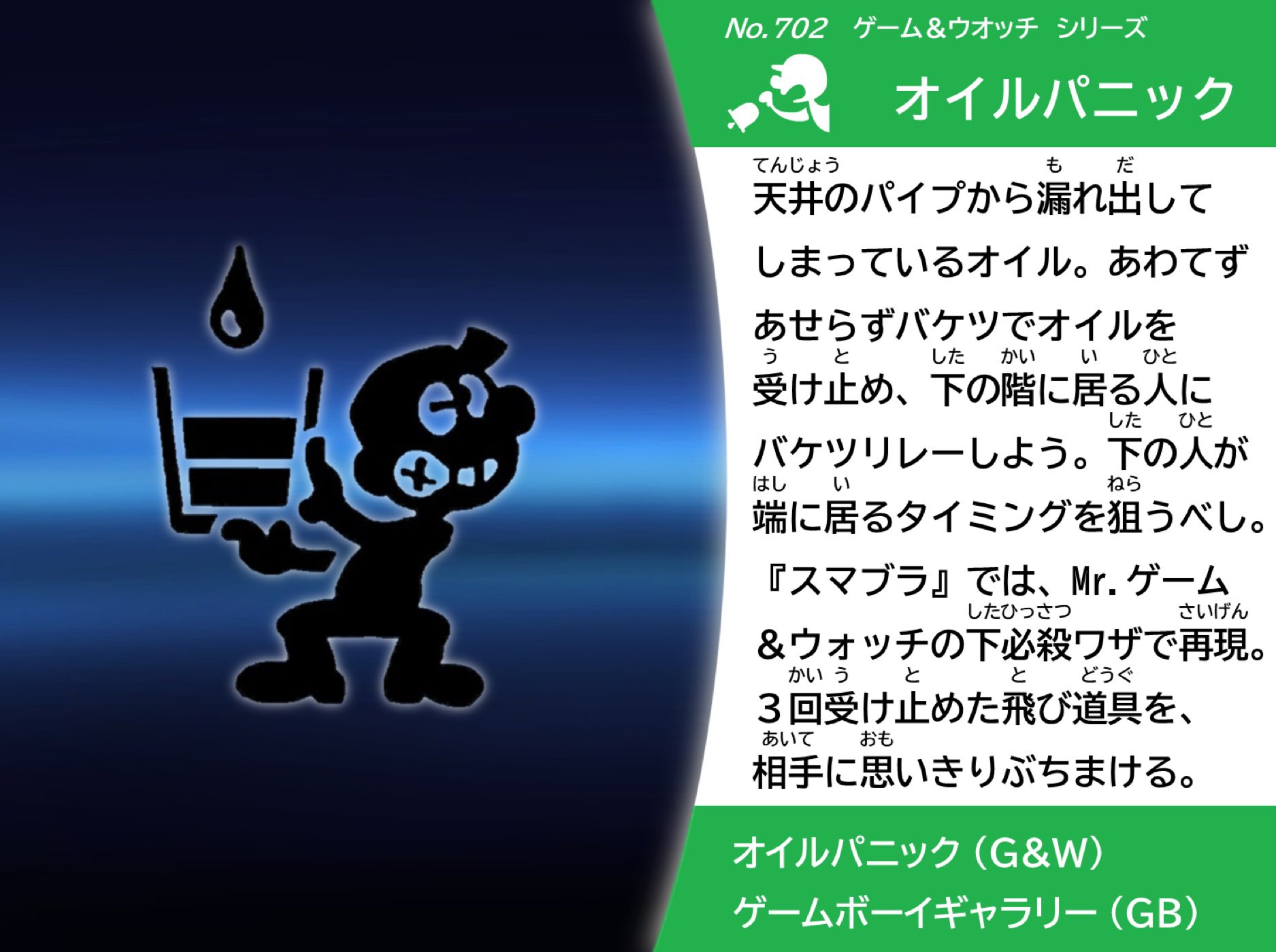 オイルパニック　ゲームウォッチ　ゲームアンドウォッチ 週刊電子ゲームレビュー「オイルパニック」