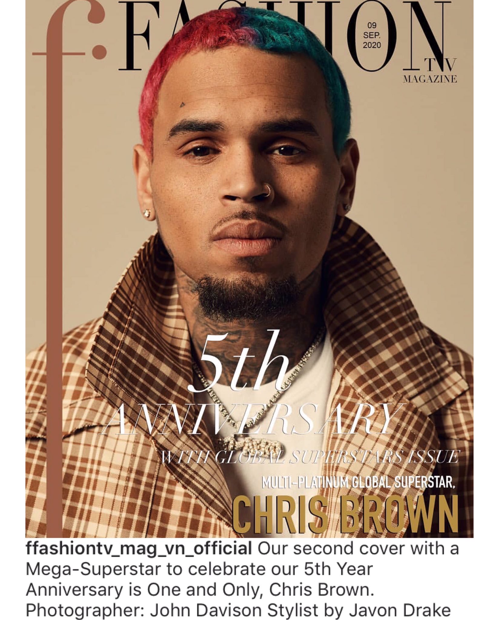 chris brown magazine cover