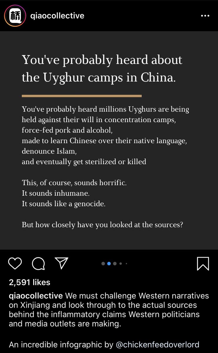 Here’s an example. They ask “how closely have you looked at the sources?” & claim that most articles cite same 2 “studies.” But why are you ignoring that many of articles quote and reference frontline community members? That Uyghurs continue to speak out from personal experience.