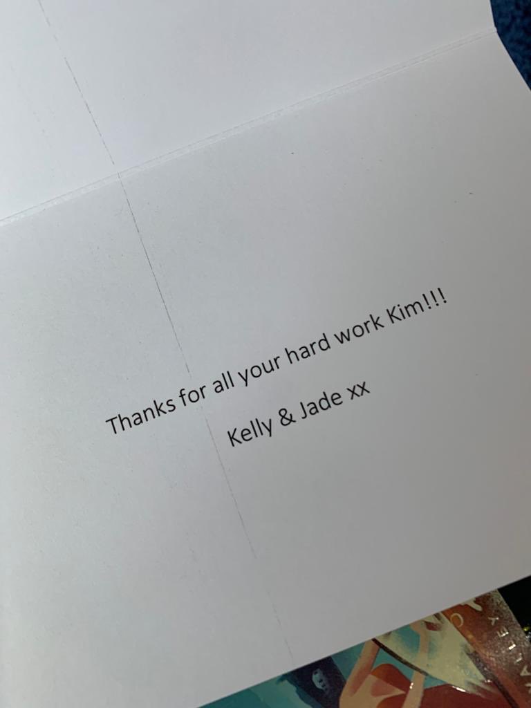 KimNarayan's tweet photo. Thank you to Kelly and Jade for their lovely gift! It was a pleasure to work with you both 😀😀 https://t.co/S940e8z7Bt
