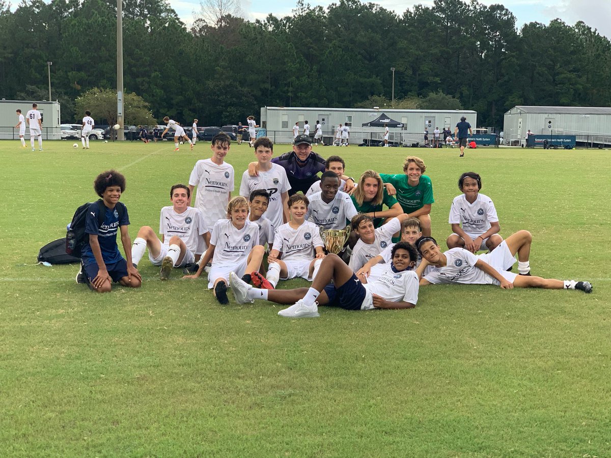 JFCboys's tweet photo. Congratulations to the 08 and 06 MLS 1 teams for winning the Labor Day Shootout. The 06s played up in the 05 bracket and still took home gold 🏆 🏆 https://t.co/5lyC0Hyph7