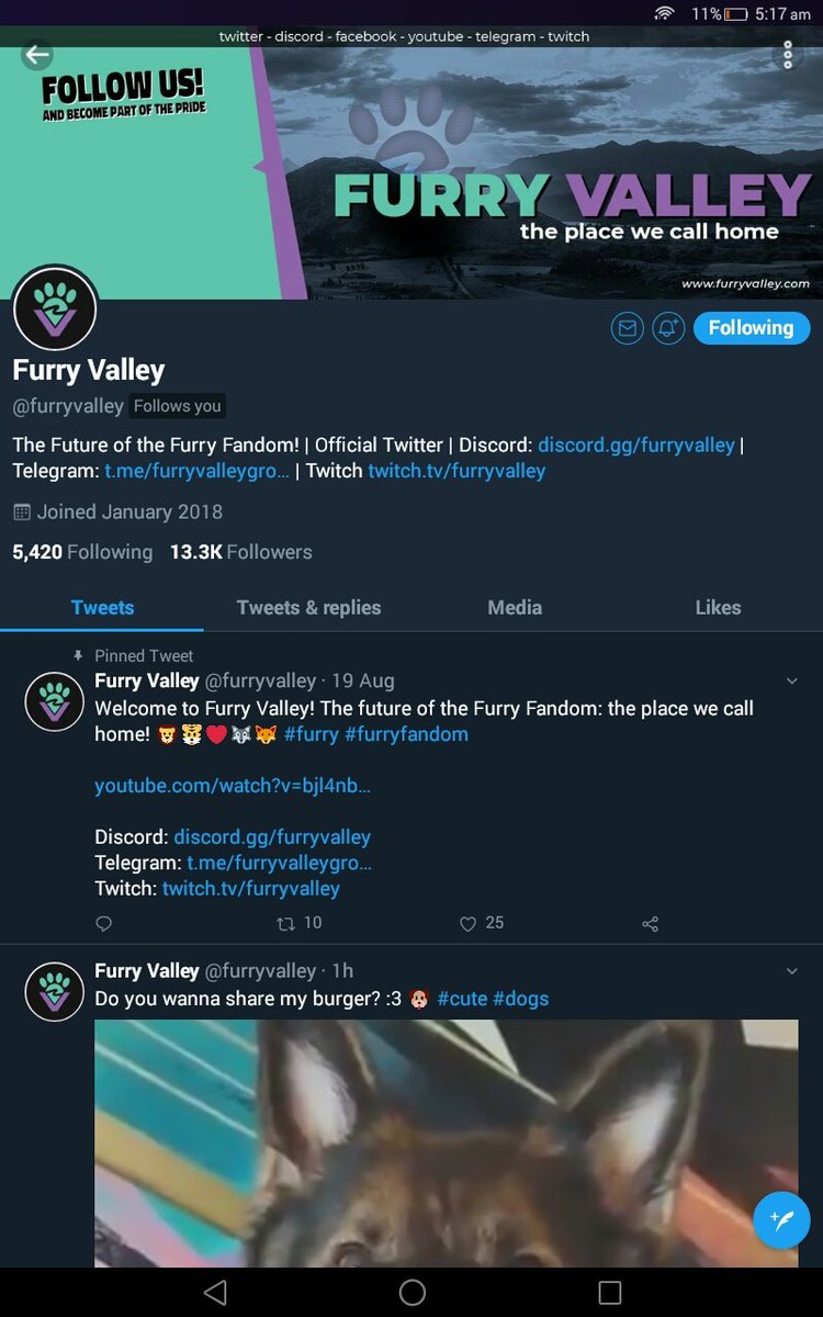 In the furry fandom, is this great/good thing that's followed me? 😨