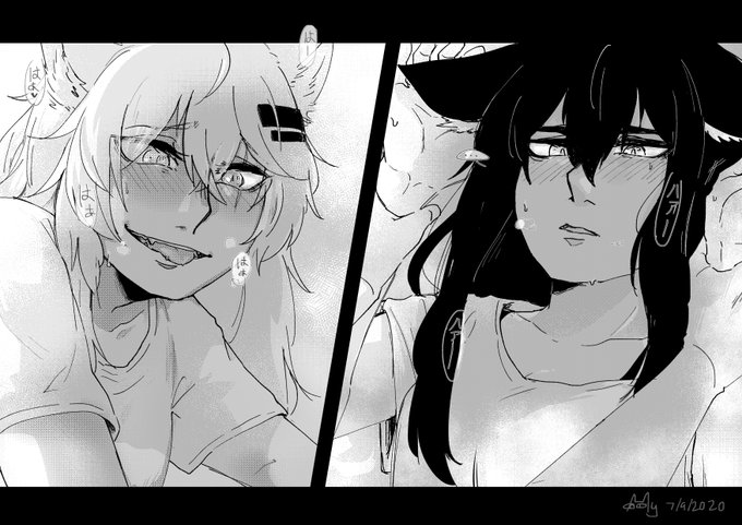 Bedtime🐺🐺 
#アークナイツ #德克萨斯 #拉普兰德 #Arknights #Texas #Lappland 