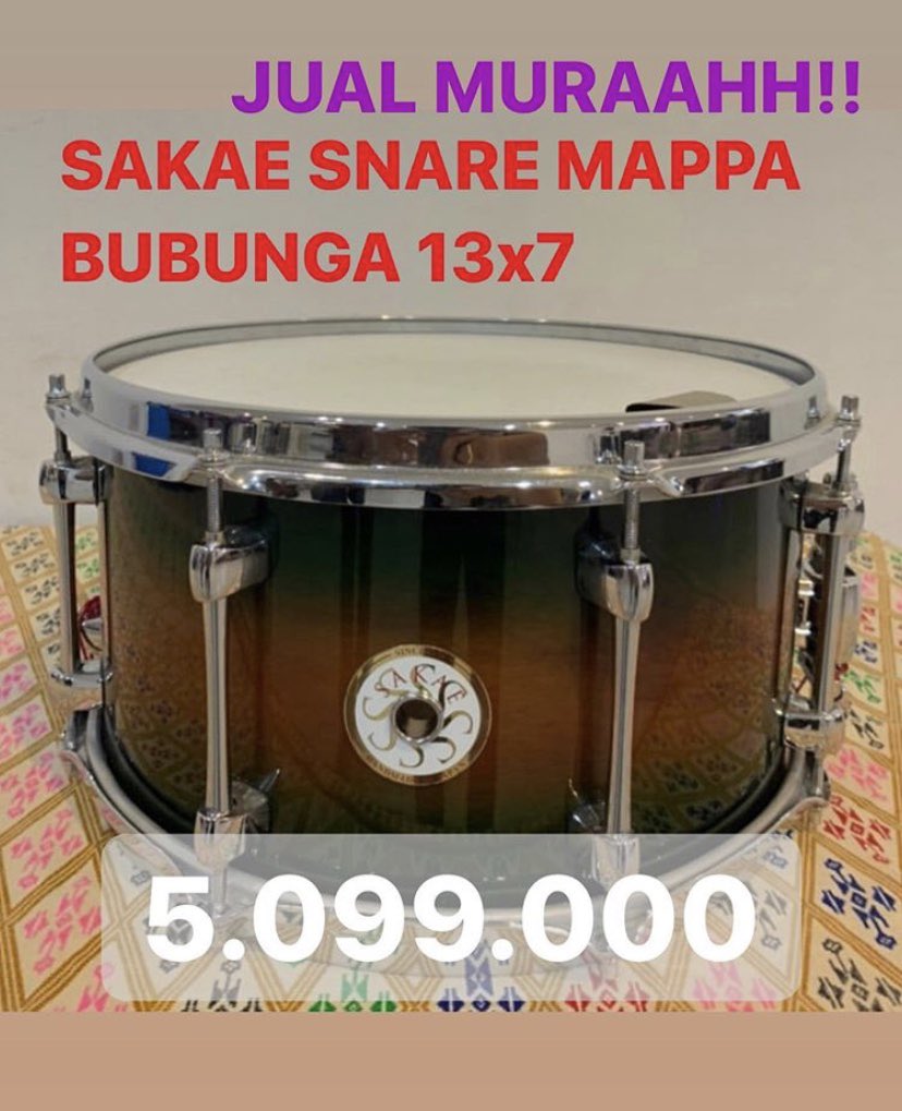 Vando_apricia's tweet photo. @DrumBagus WTS snare bubinga 13X7 free heads aquarian,,kondisi masih bagus mulus,,lengkap dengan box
minat bisa wa 081278233949 https://t.co/IY9GDCP59k