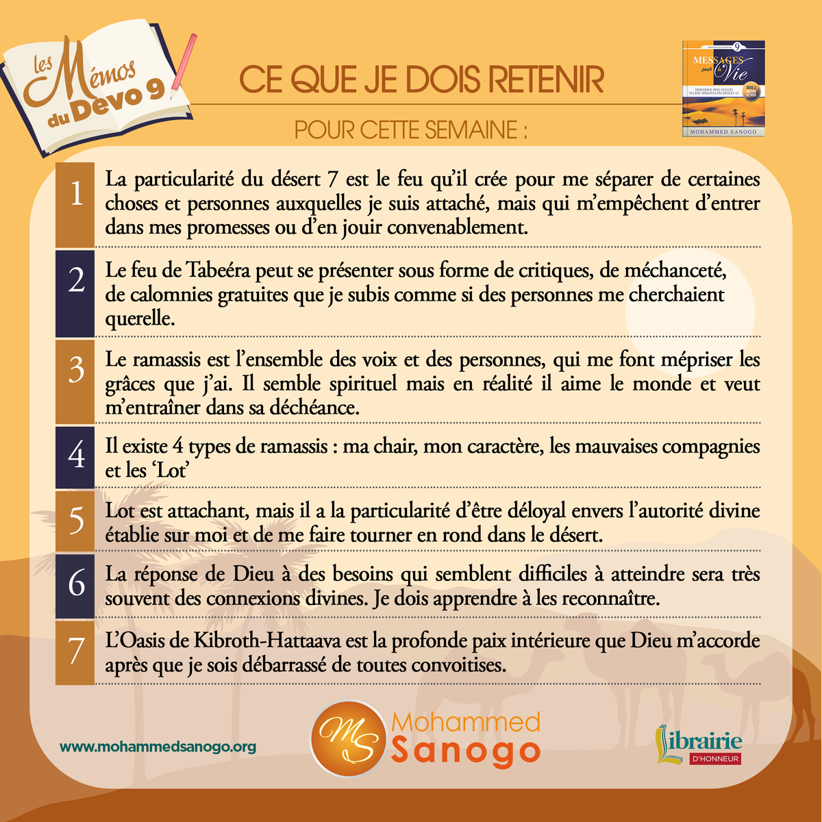 MohammedSanogo's tweet photo. Recap sur la semaine 1 du Dévo9
Le Seigneur nous enseigne dans cet numéro sur le désert 7 :Le feu épurateur de Tabeera.
Pour te procurer le Dévo9 :
👉en Côte d'Ivoire dans les églises Vases d'Honneur
👉à l’international sur Amazon : https://t.co/FkF6TR6EEB
#mohammedsanogo #devo9 https://t.co/PTh3ecIEk6